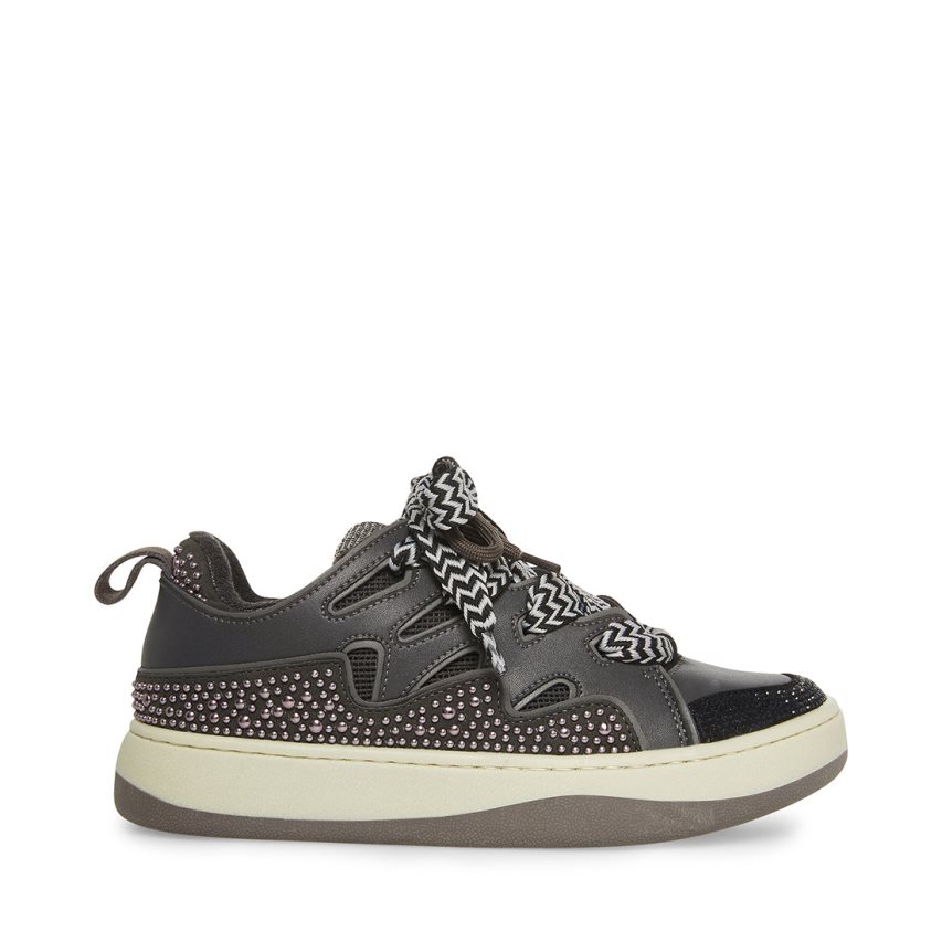 Black Steve Madden Roaring Women\'s Sneakers | PH 5168SVC